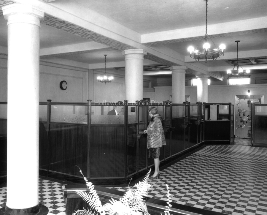 Larchmont Blvd. 1959 Inside Security First Bank wm.jpg